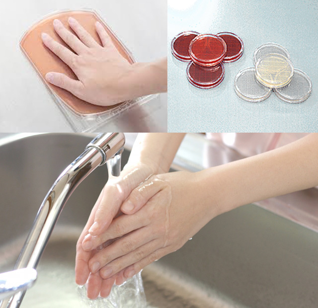 手洗いスタンプ検査